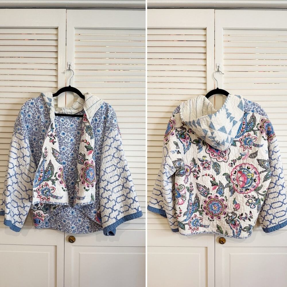 OOAK Handmade Quilted Hooded Jacket